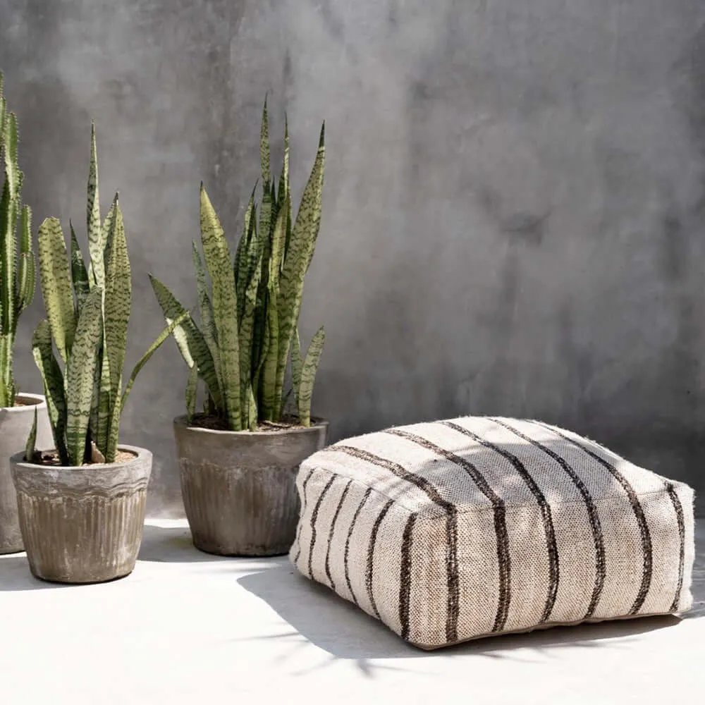 Oh My Gee Pouf - Bohemian White