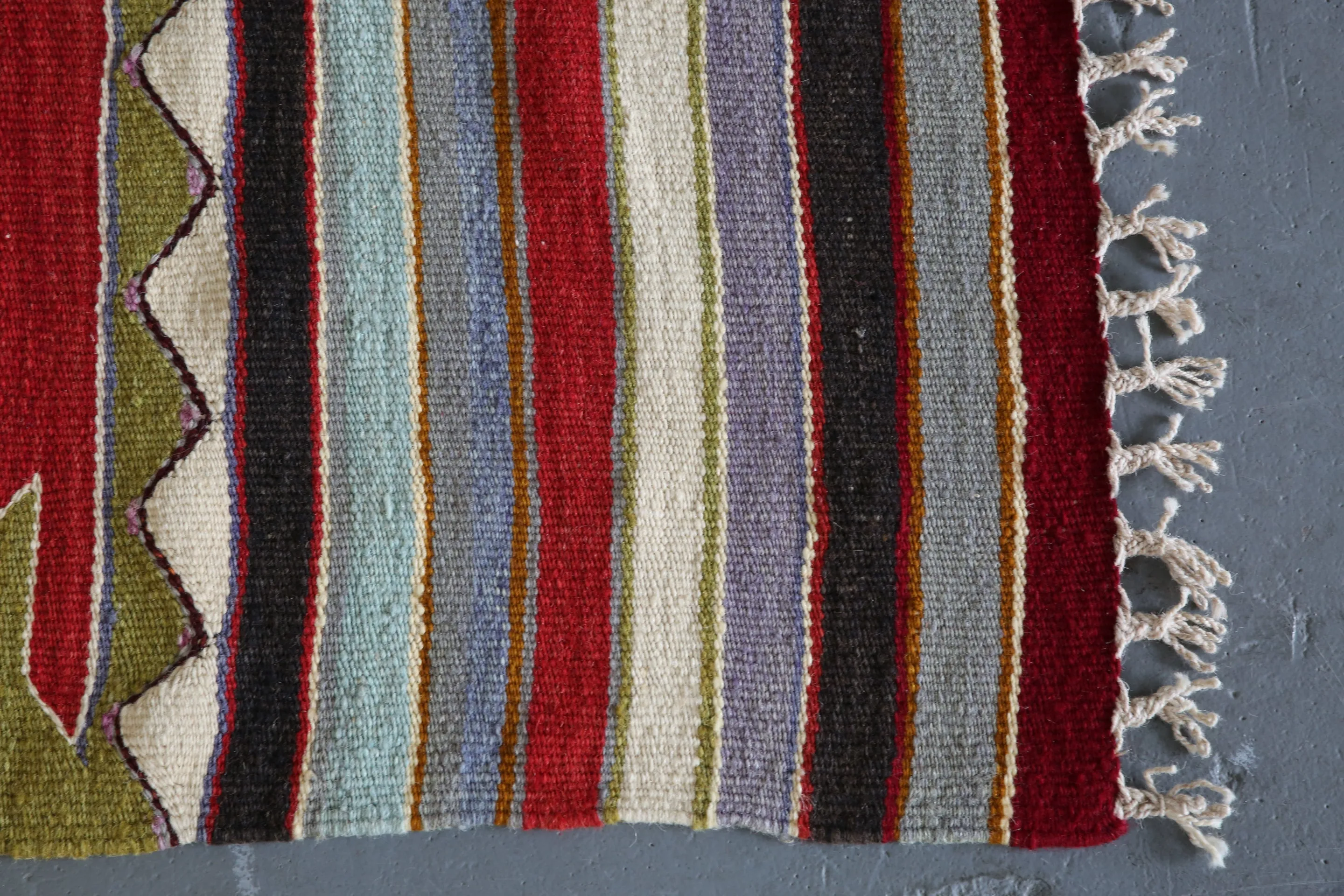 Old Bodrum Bos Kilim 4.4ftx8ft