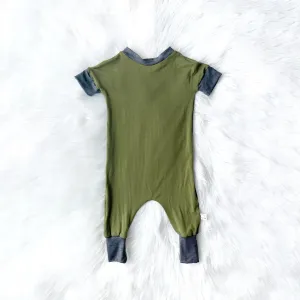 Olive Tee Romper