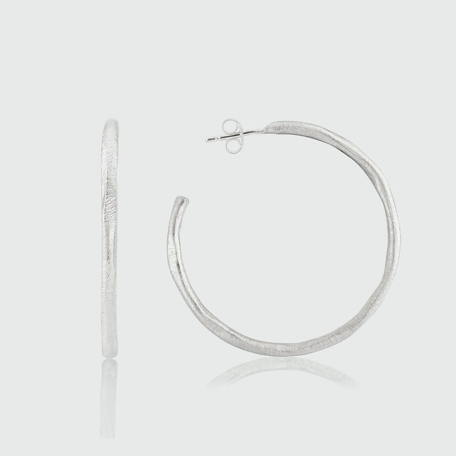 Olivera Sterling Silver Large Hoop Earrings