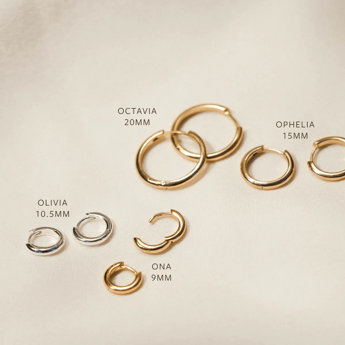Olivia Huggie Hoops