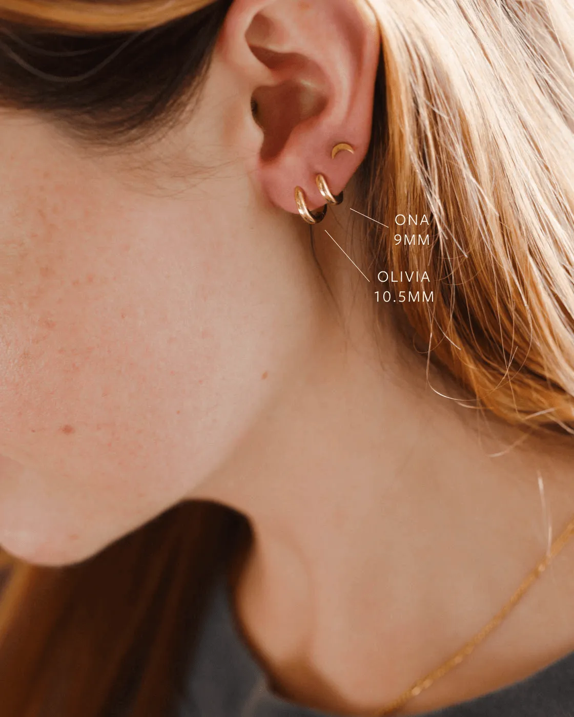 Olivia Huggie Hoops
