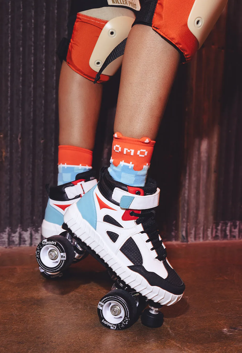 OMOCAT Checkered Socks