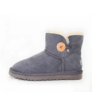 One Button Ugg Boot - Grey