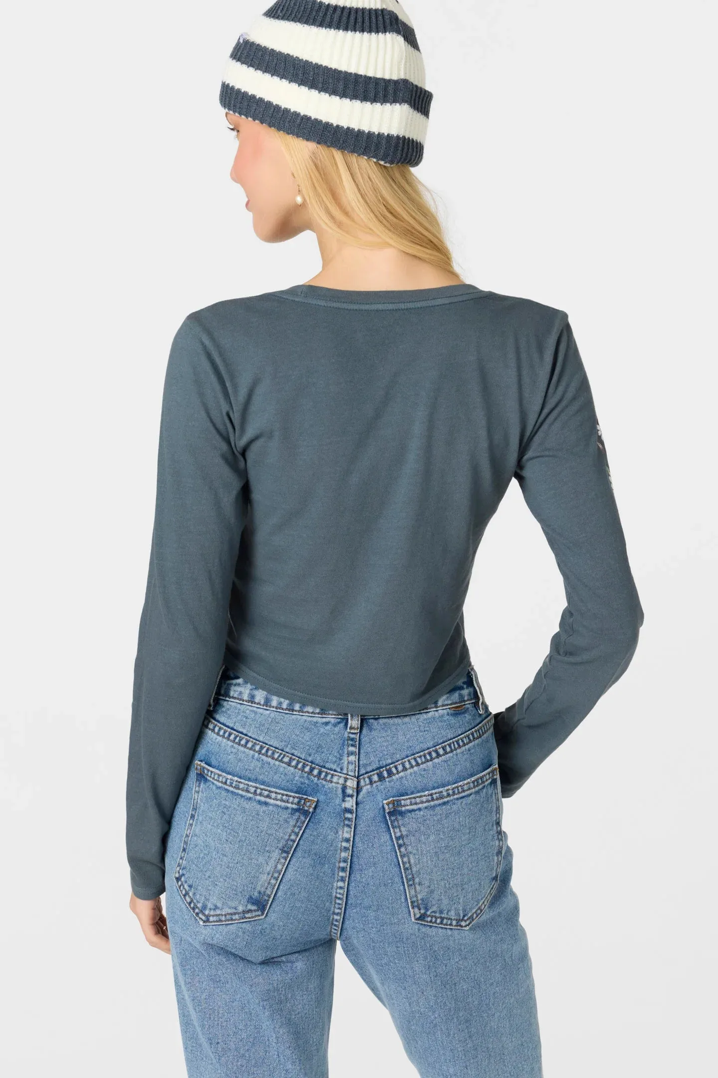 Oneill Daisy Daze Long Sleeve Tee - SLATE