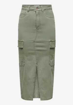 ONL Lola HW Cargo Long Skirt