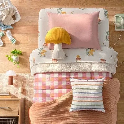 Open Box - Twin/Twin Extra Long Corduroy Plush Comforter Copper - Room Essentials