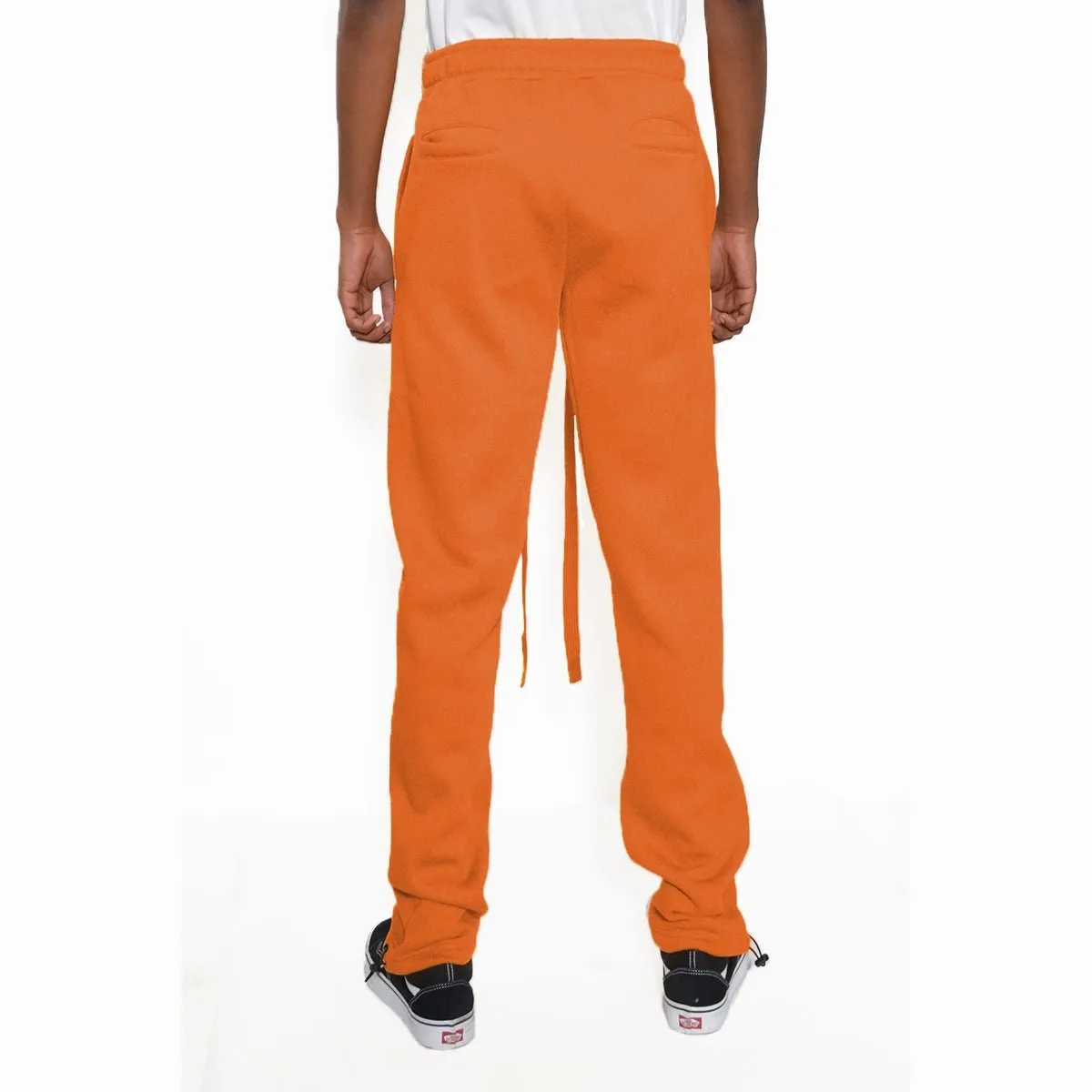 Orange Fleece Toggle Sweats