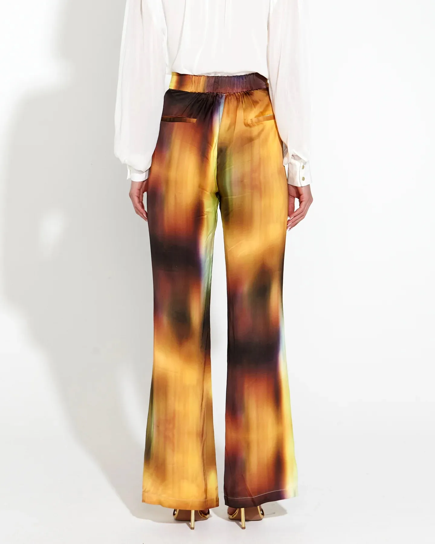 Orbit Satin Straight Leg Pants