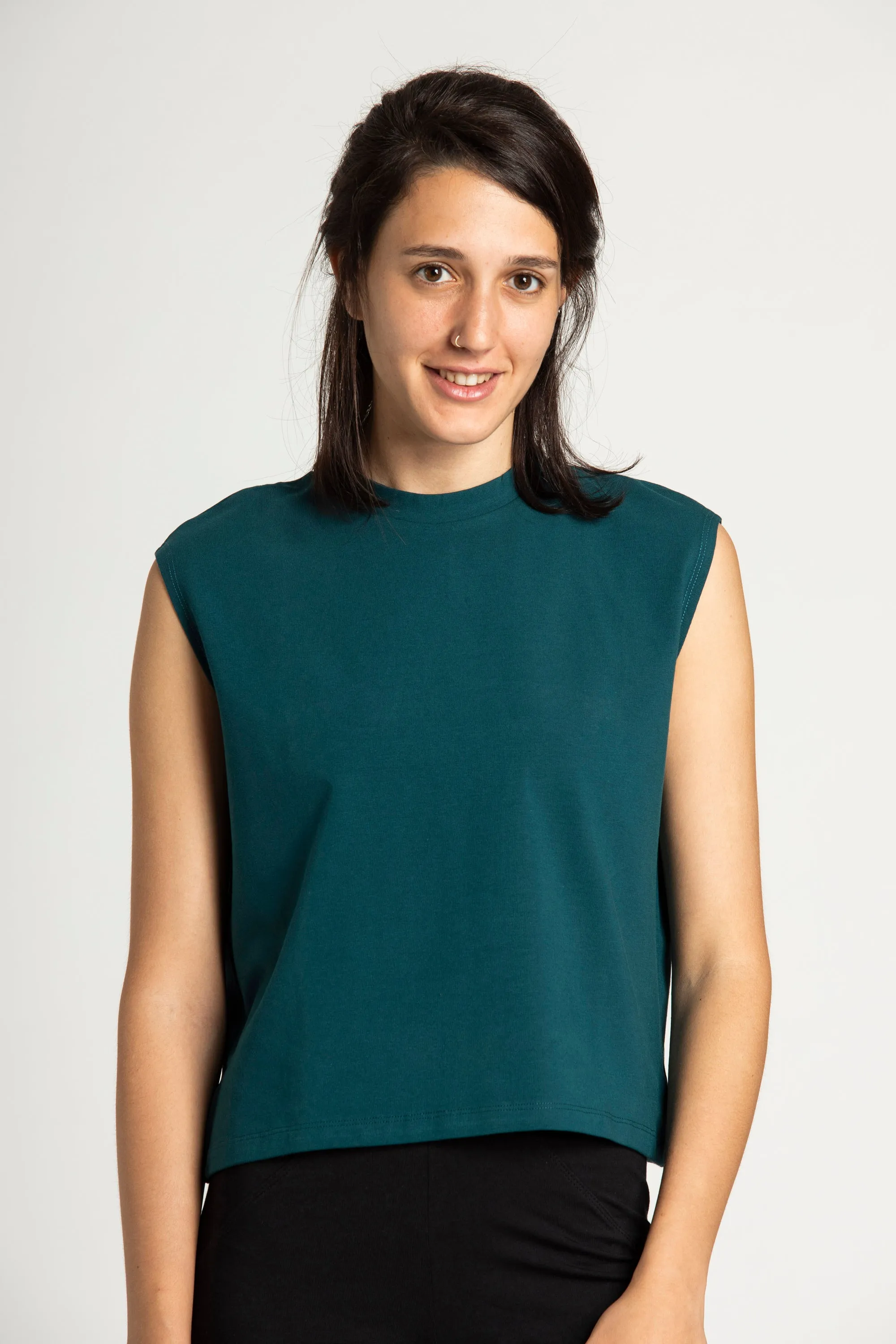 Organic Cotton Cup Sleeve Top