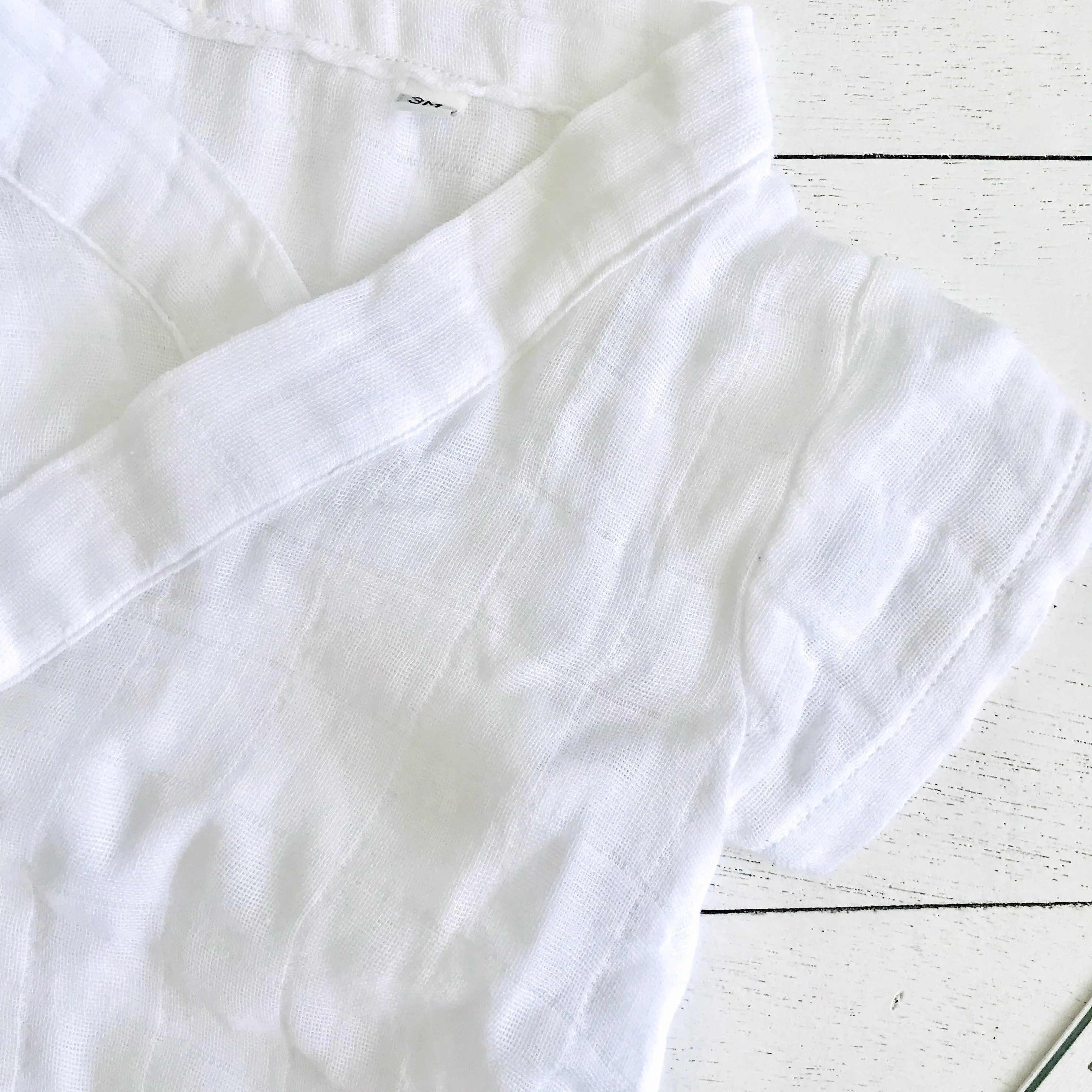Organic Muslin Baby Essential Set - White