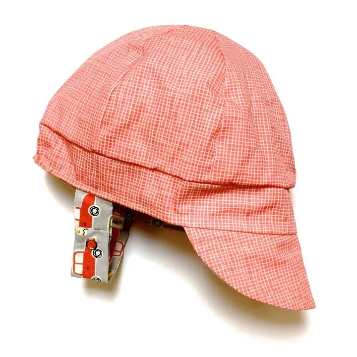 Organic Reversible EcoCap Sun Hat - Hot Rod
