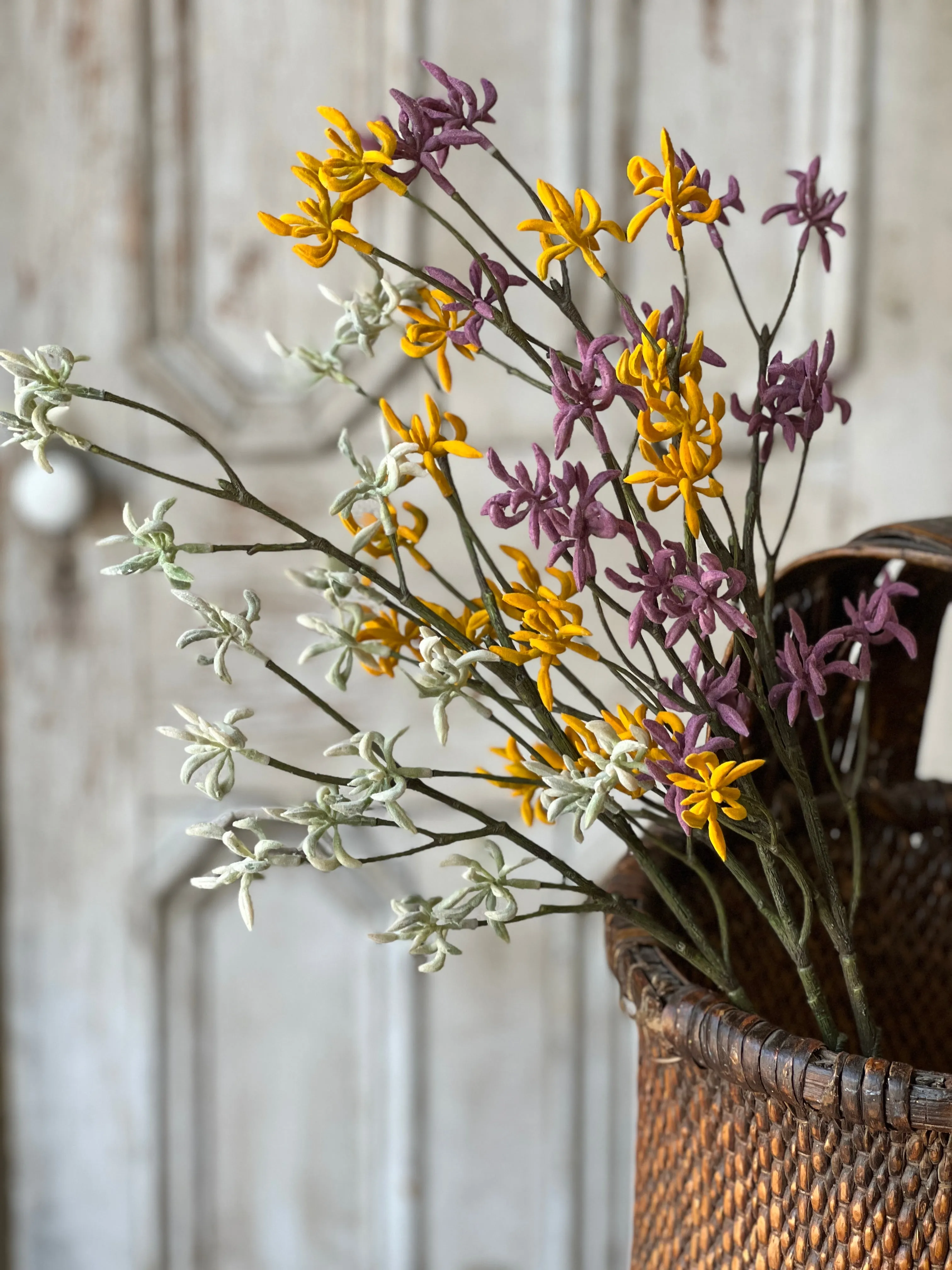Orion Buds Spray | 29" | Cream | NOT CURRENTLY IN STOCK-New For Spring 2025!