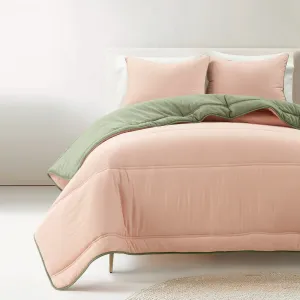 Oslo Soft Reversible Quilted Comforter Set