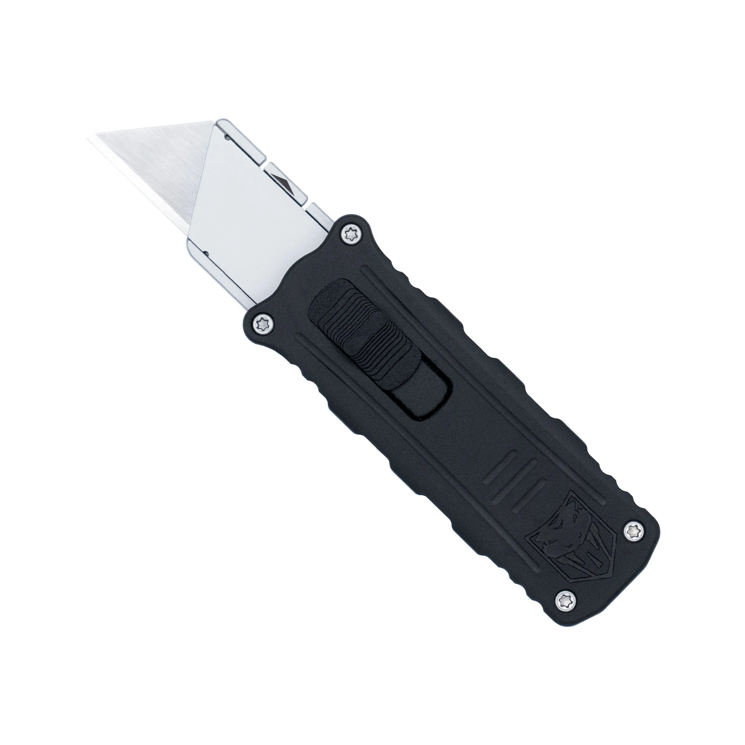 OTF Utility Knife Side Button Black