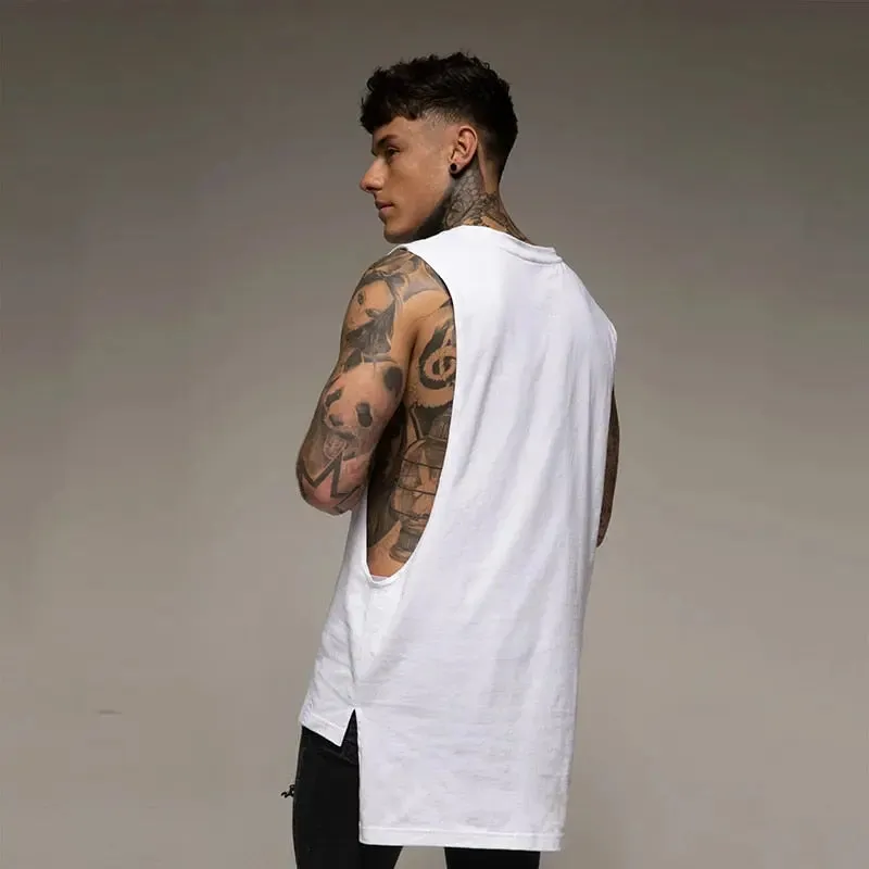 Oversize Cut Off Sleeveless Shirt