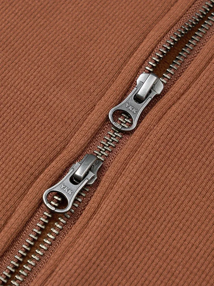 Oversize Fleece Hoodies Jackets with Waffle Texture
