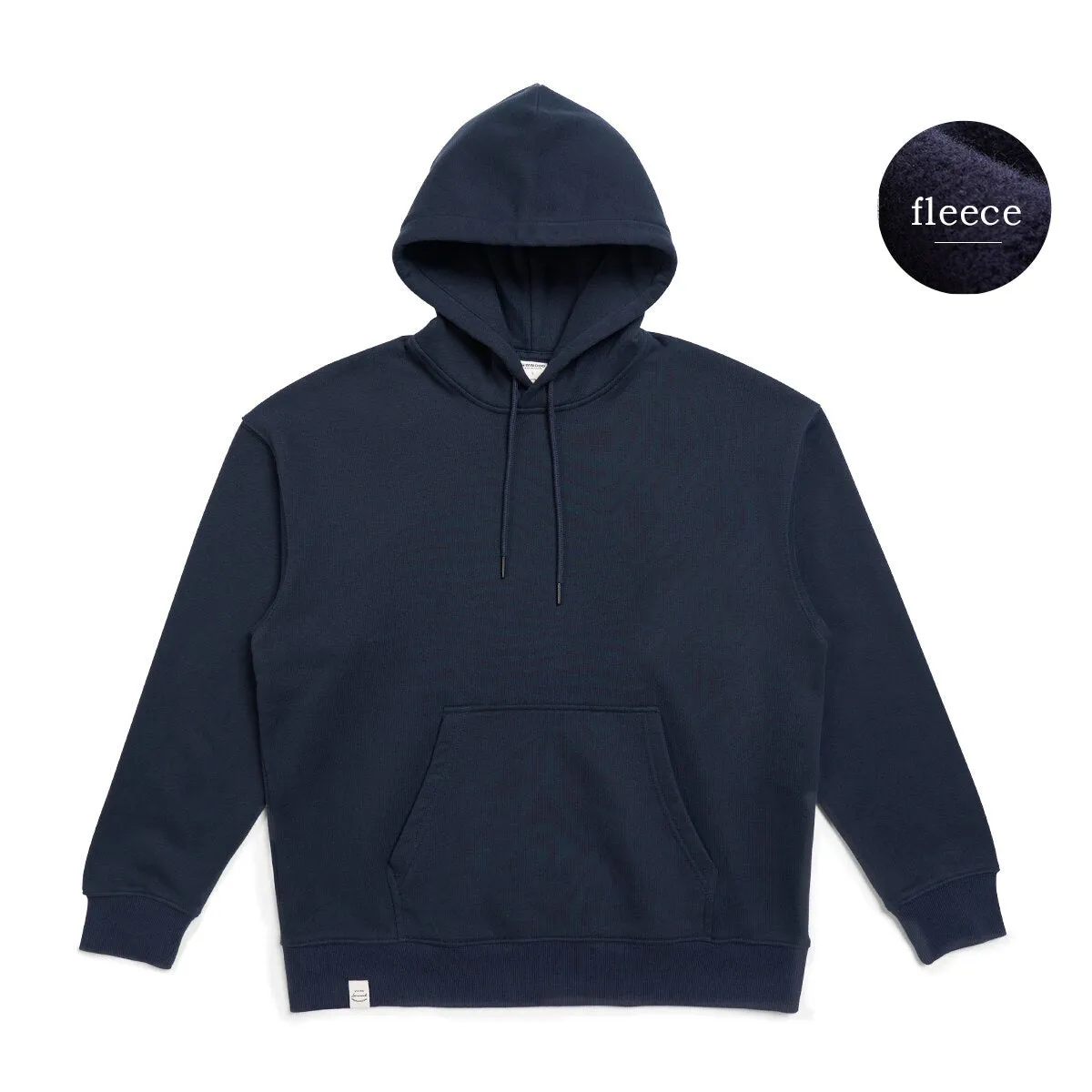 Oversize Solid Color Fabric Hoodie