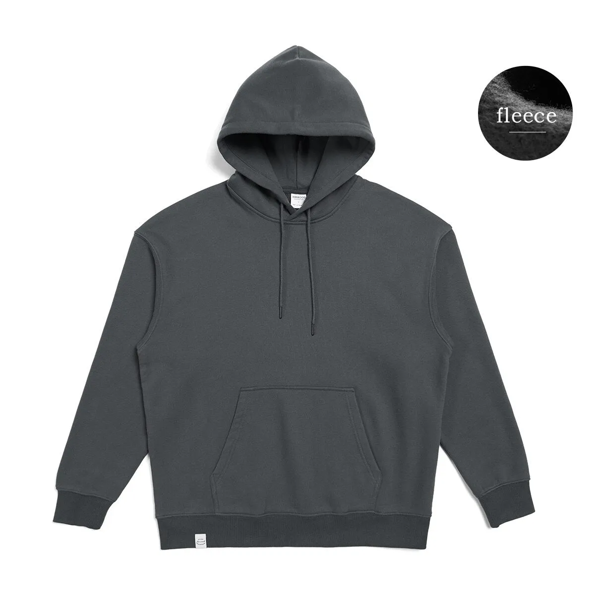 Oversize Solid Color Fabric Hoodie