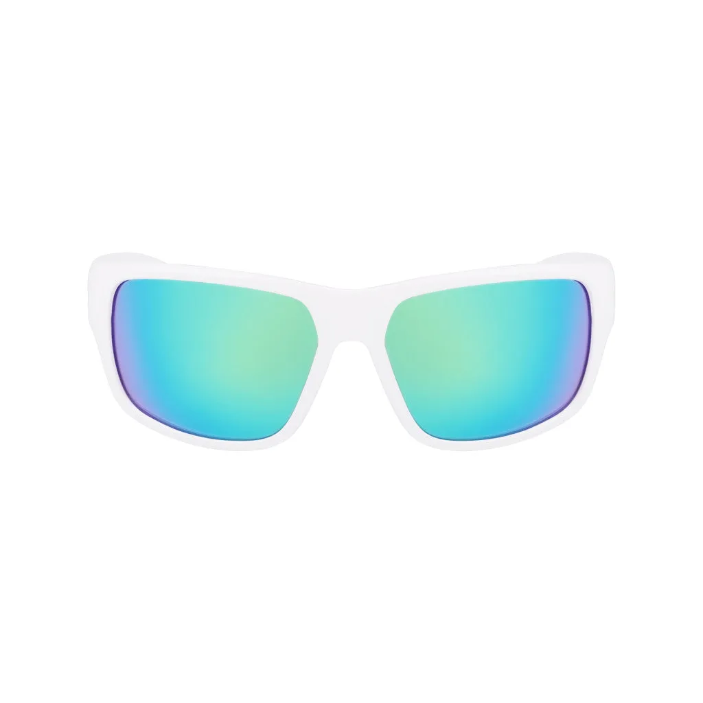 Oversized Retro Wrap Sunglasses - Snow