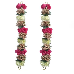 Pack Of 2, Flower Gajra Hair Bun Juda Accessories For Women