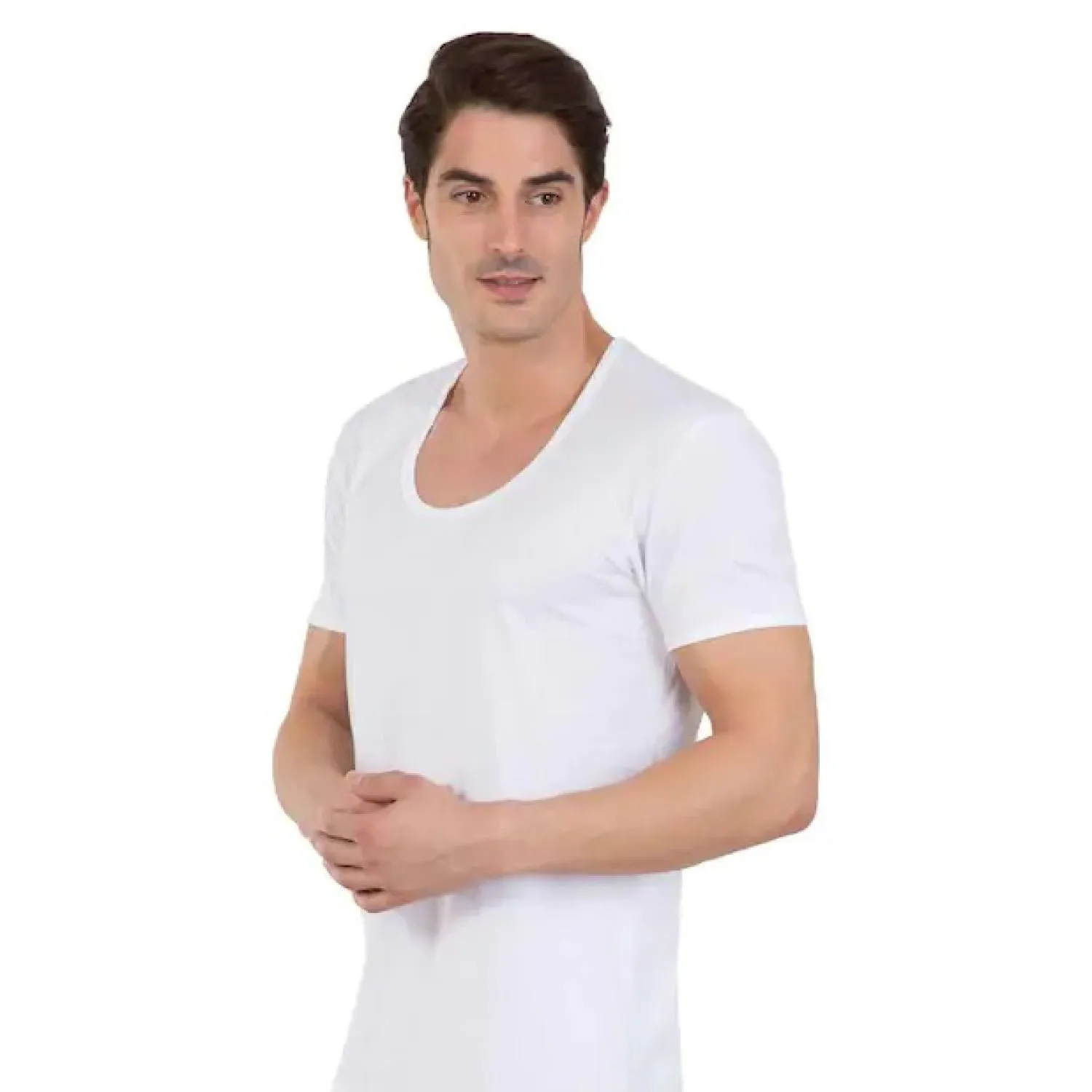 Pack of 6 - Interlock (Thick Fabric) Half Sleeves Vest