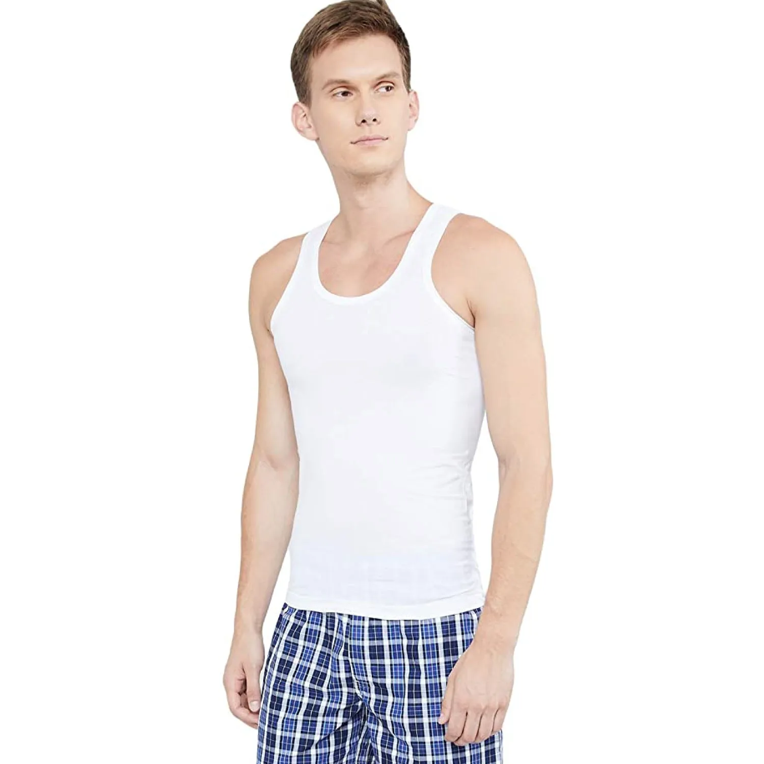 Pack of 6 - Interlock (Thick Fabric) Sleeveless Vest