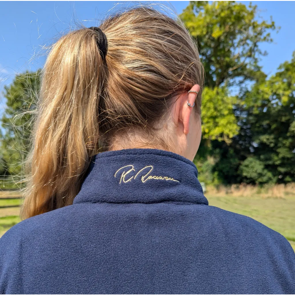 Paddock Fleece Jacket - Navy / Grey Trim