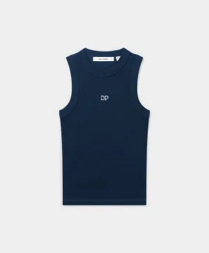Pageant Blue Unit Rib Tank Top