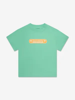Palm Angels Boys Palm Waves T-Shirt in Green