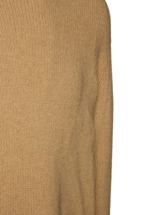 Palm Angels   Curved logo wool blend knit sweater 