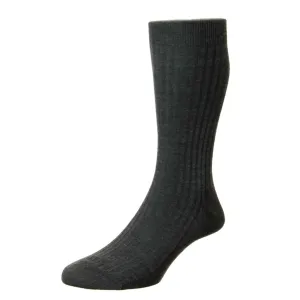 Pantherella - Laburnum - Merino Wool Socks - Charcoal