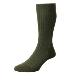 Pantherella - Laburnum - Merino Wool Socks - Olive