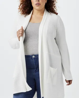 Paola Front-Pocket Cardigan | Ivory