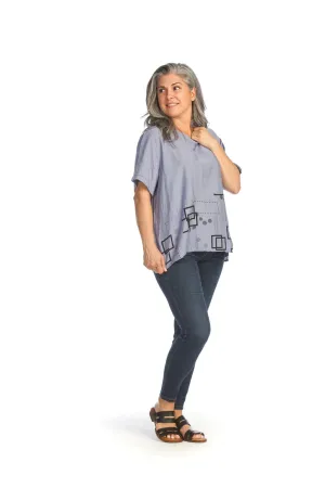 Papillon Cotton Blend Blouse - 14128