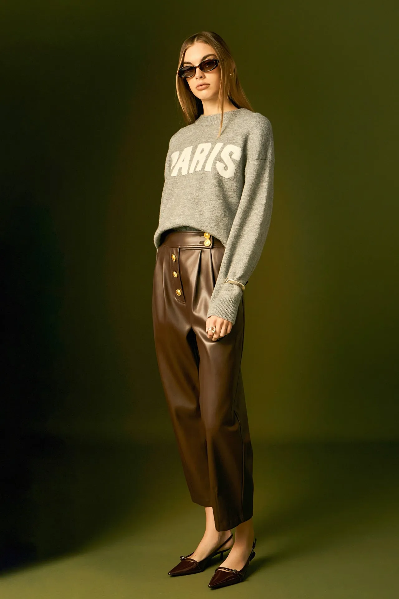 Paris Lettering Sweater