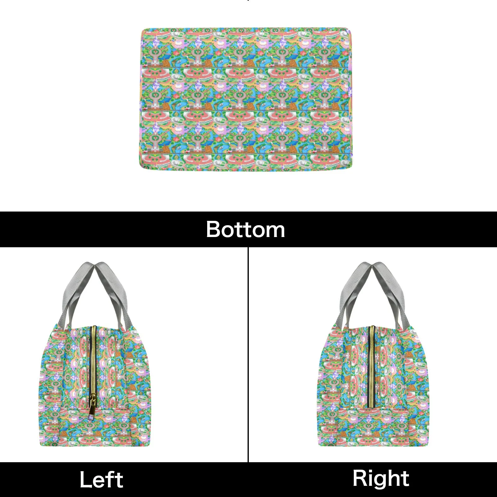 Park Map Portable Lunch Bag
