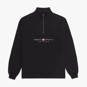 Parlez Byera 1/4 Zip Sweat - Black