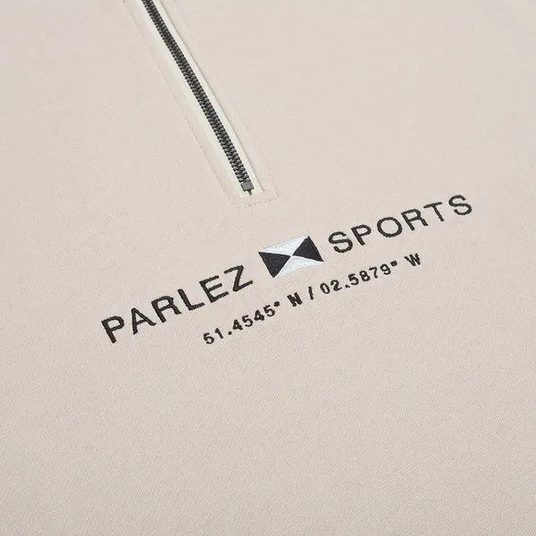 Parlez Byera 1/4 Zip Sweat - Ecru
