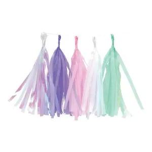 Pastel Iridescent Tassel Garland