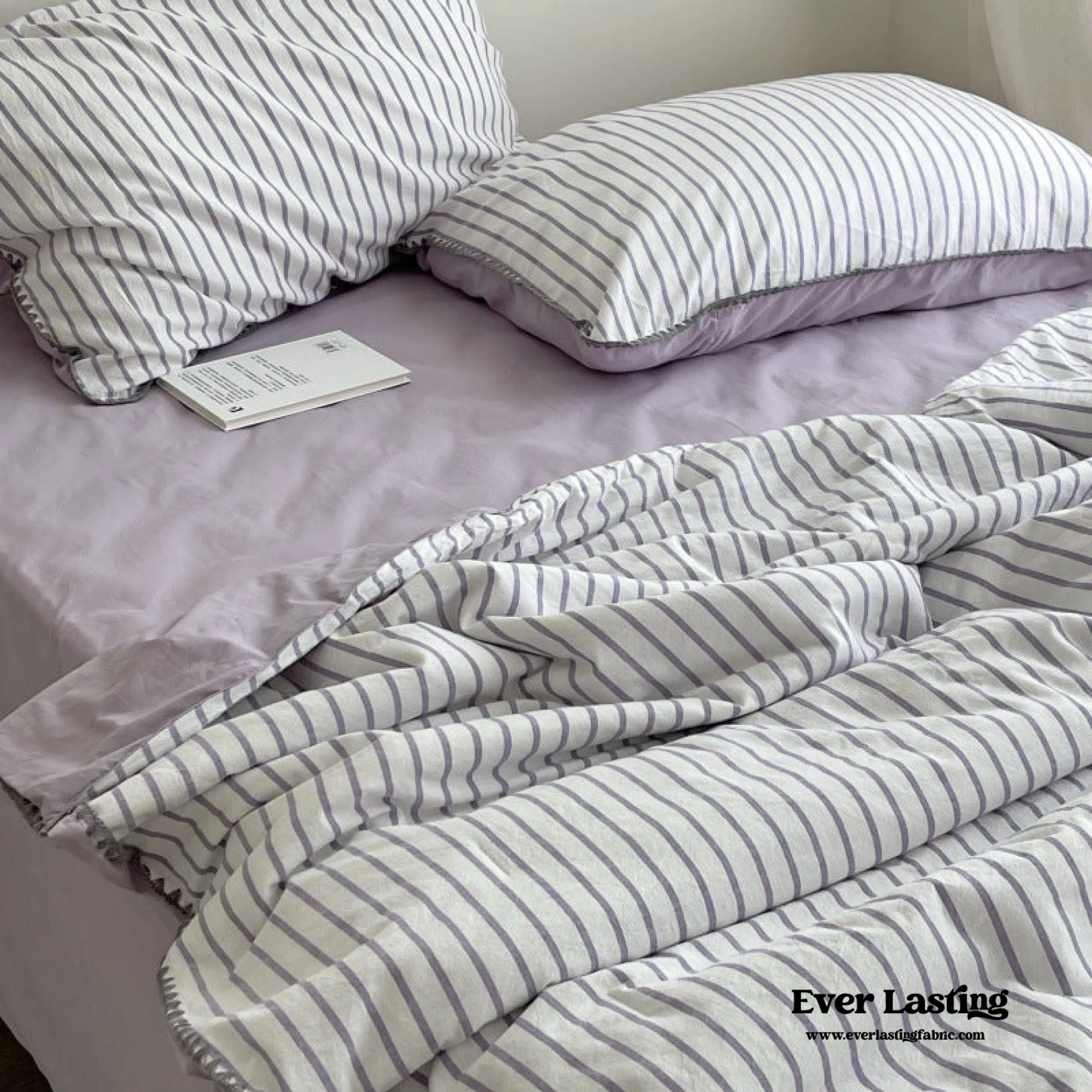 Pastel Stripe Blanket Set / Pink
