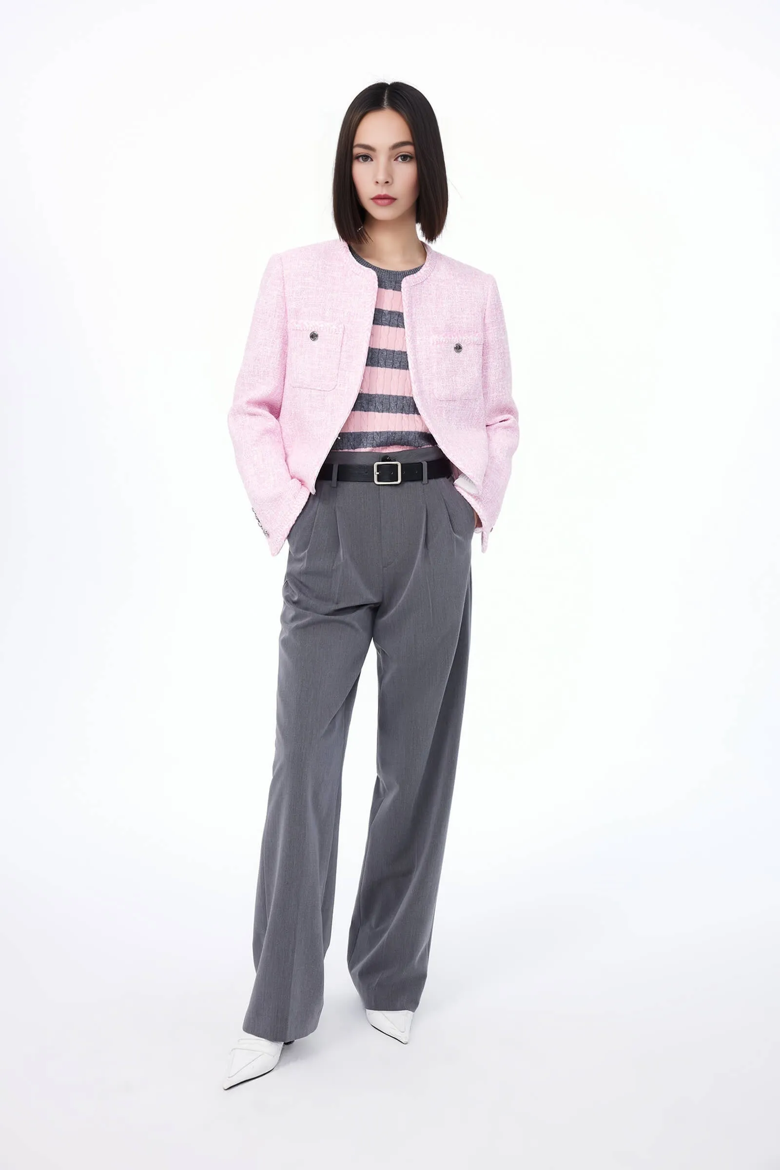 Patchwork Knit Sweater