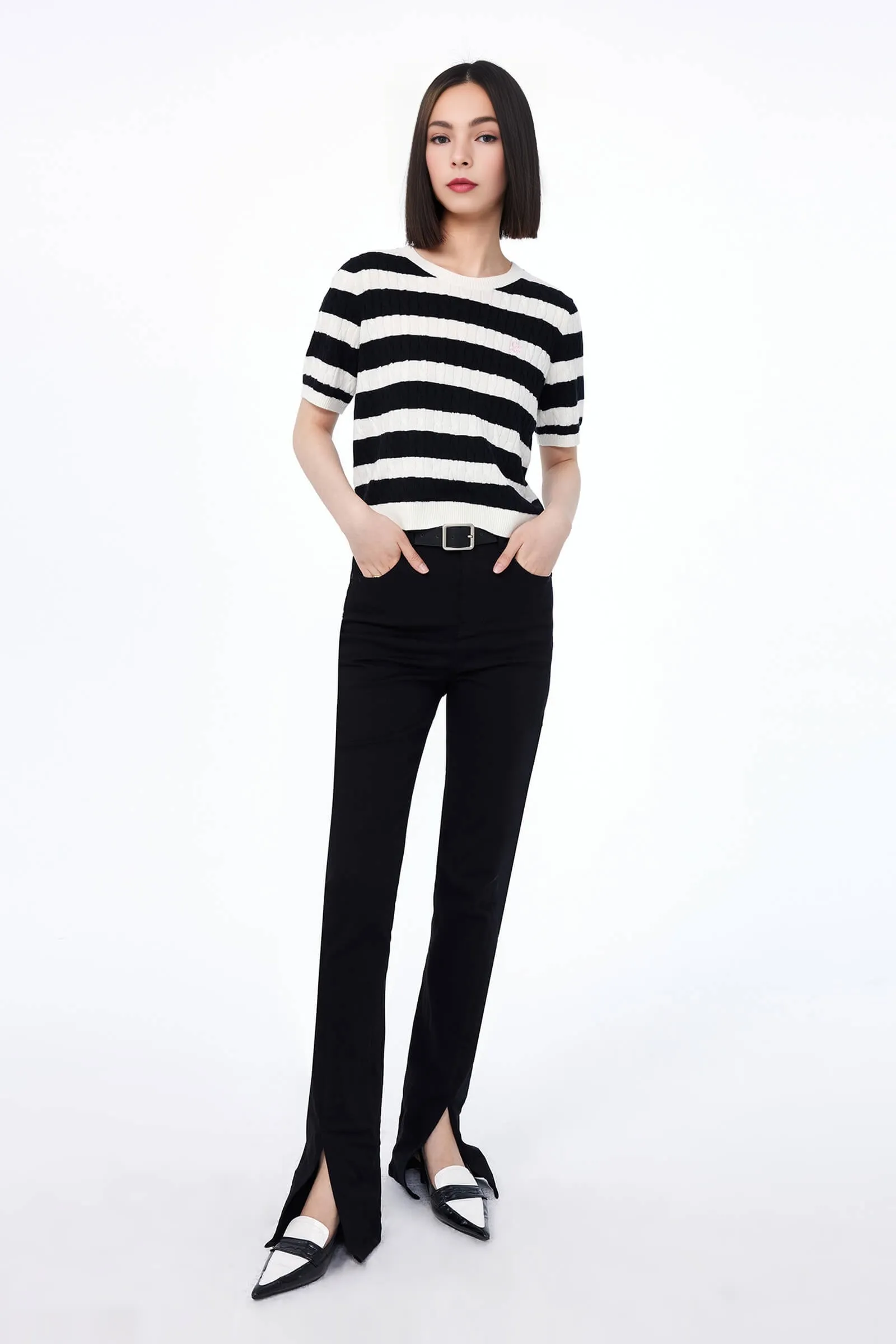 Patchwork Knit Sweater