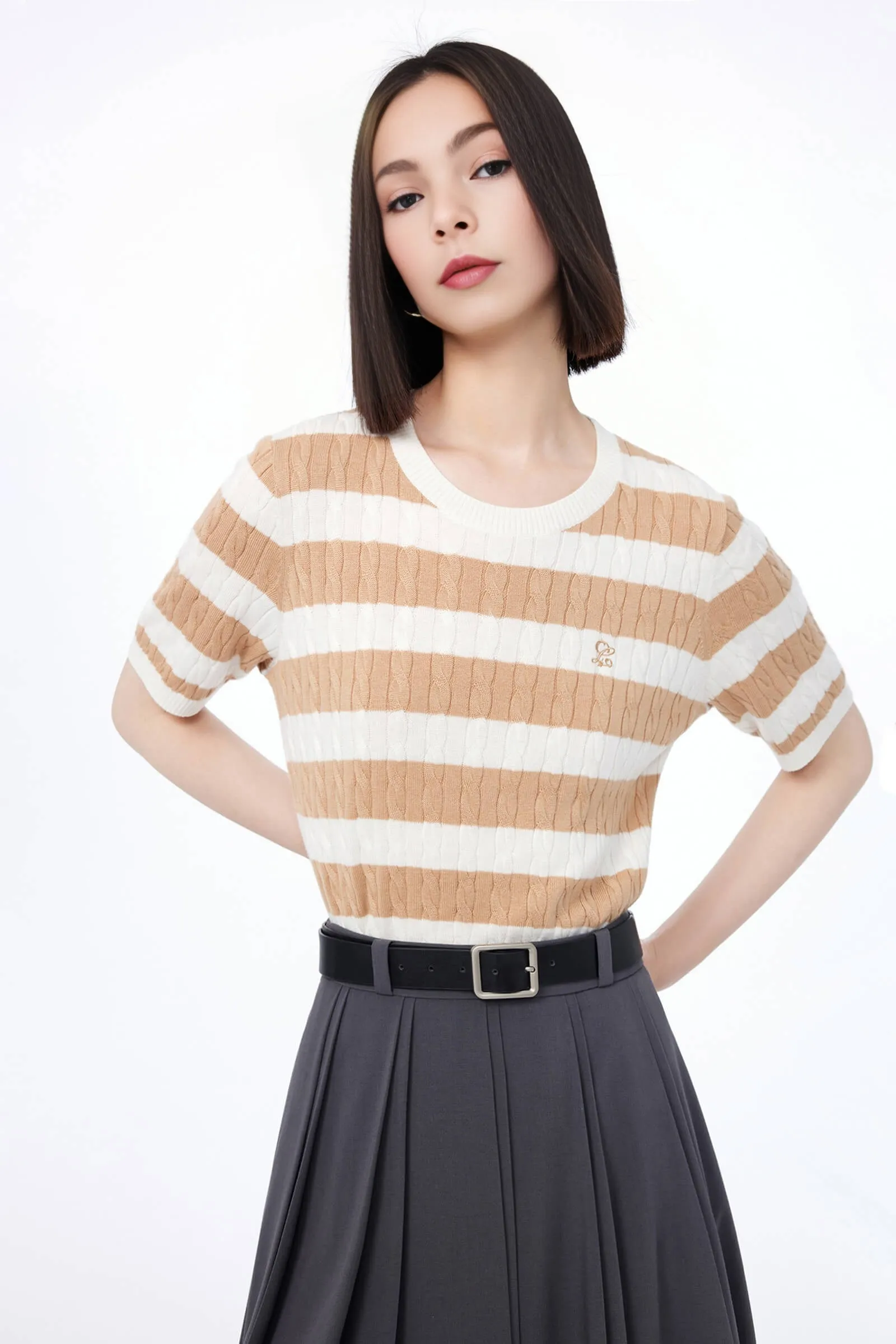 Patchwork Knit Sweater