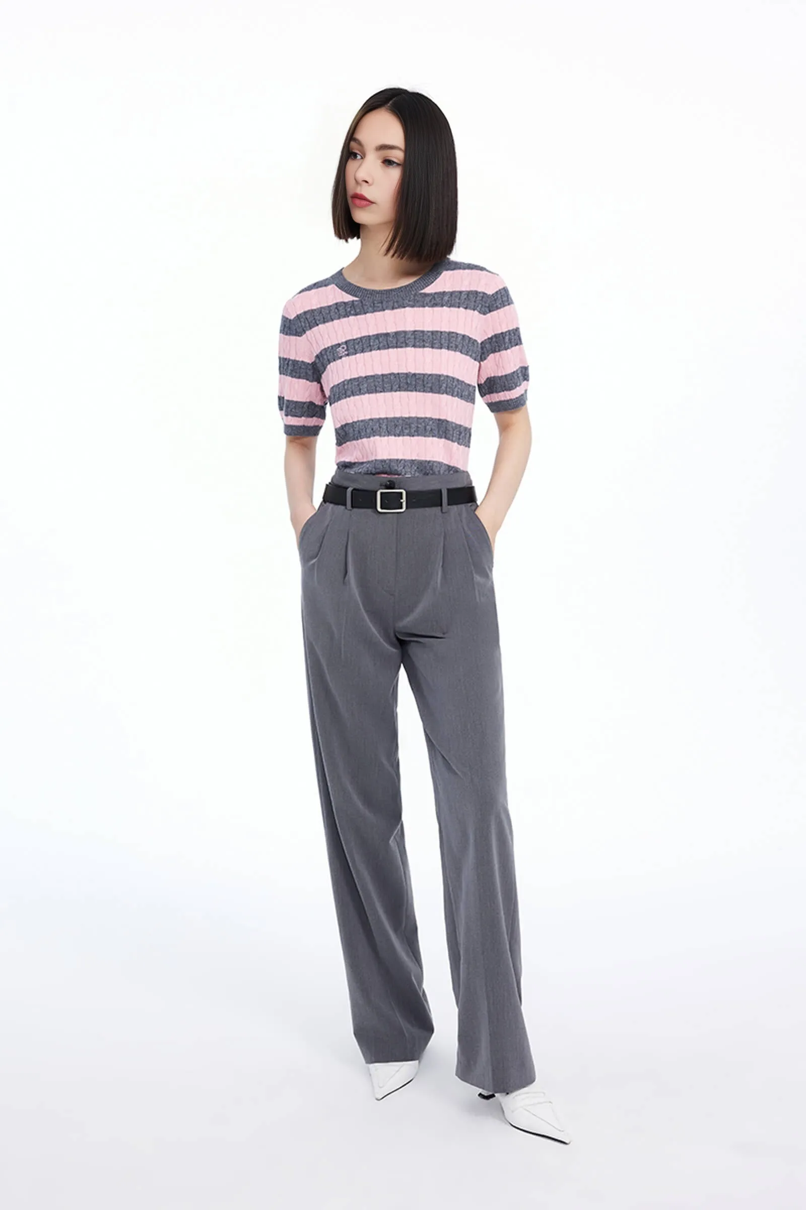 Patchwork Knit Sweater