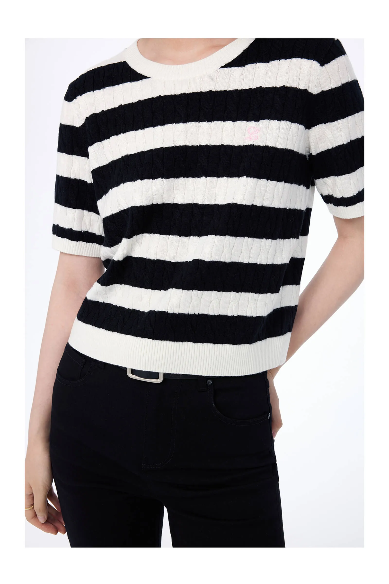 Patchwork Knit Sweater