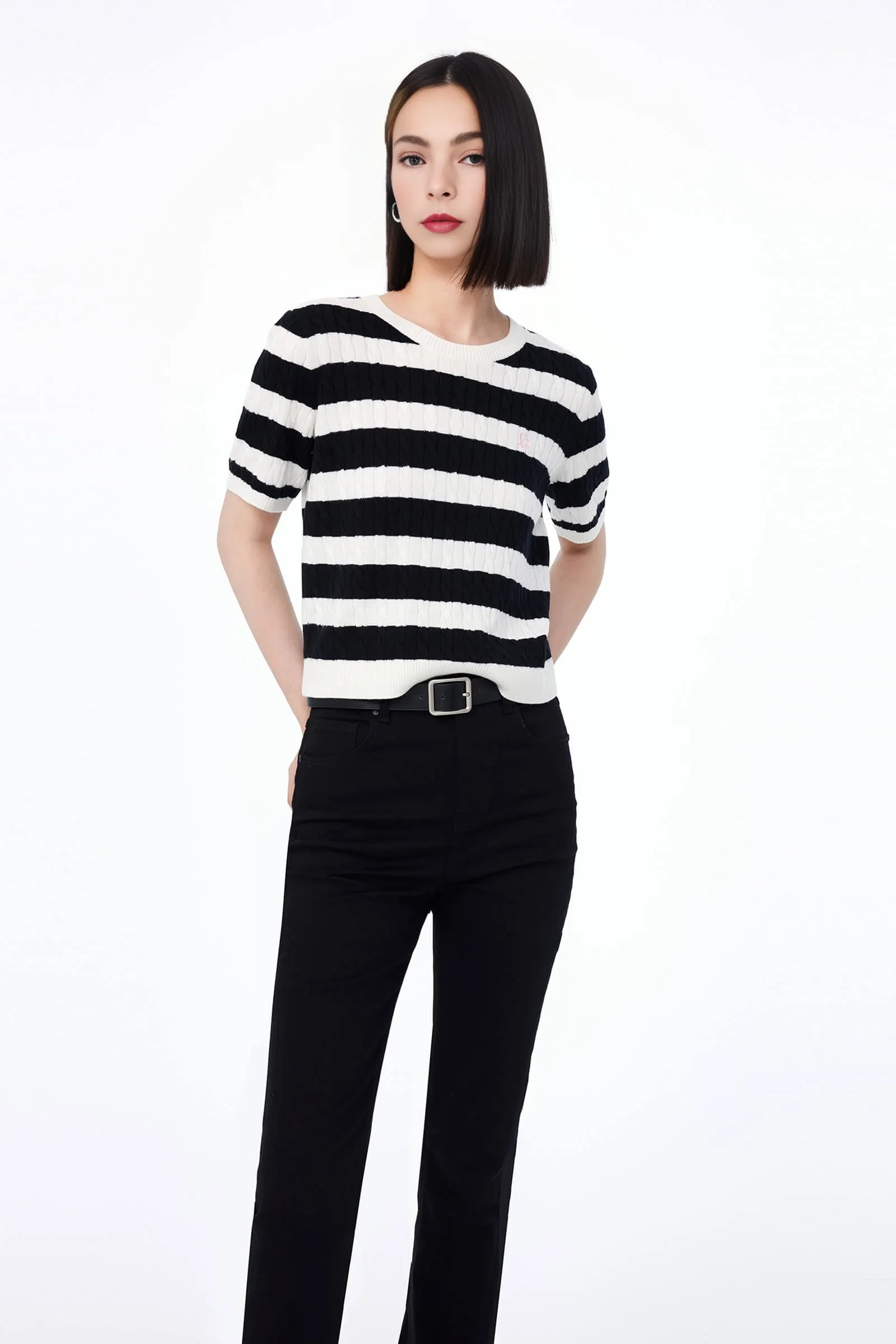 Patchwork Knit Sweater