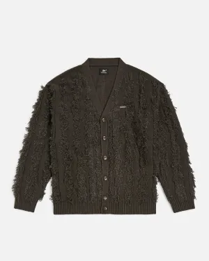 Patta Fringed Knitted Cardigan (Moonless Night)
