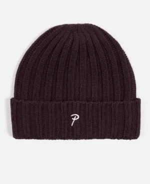 Patta Ribbed Knitted Beanie (Winetasting)