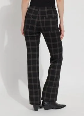 Patterned Baby Bootcut | Cold Chesnut Check